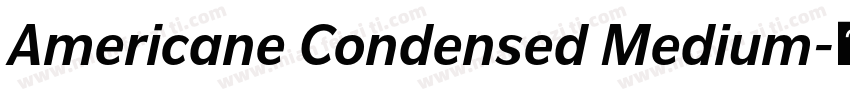 Americane Condensed Medium字体转换